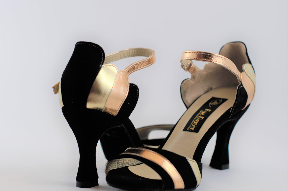 6cm Heel for Tango Salsa Ballroom Swing Handmade Dance Shoes EYE