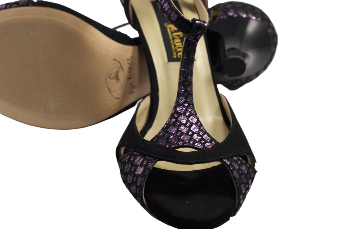 Paris Black Salsa Dancing Shoes Dance Shoes Argentine Tango Eye Dance Shoes