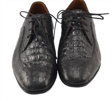 Black handmade leather shoes with custom made option.