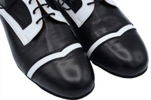 Nashville black tango shoes for men, tango shoes,black and white dance shoes