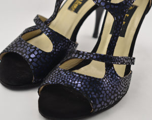 Handmade Women Dance Shoe, Suede Sole, Leather, Handmade Tango Shoes. Milano.