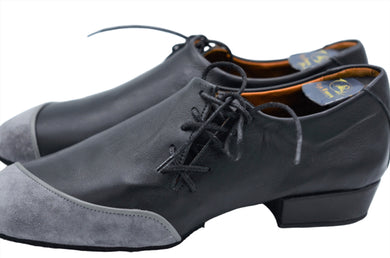 Split sole tango shoes.Men Dance Shoes. Men Tango Shoes. Handmade Tango Shoes. Black and Gray tango shoes. Elvis.Black tango shoes.gray tango shoes