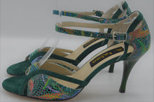 Argentine tango shoes,Green tango shoes, green dance shoes, women tango shoes, women dance shoes