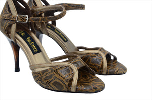 Tango Shoes. Copper Dance Shoes. Women tango shoes.