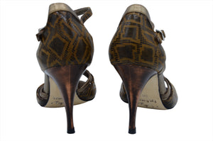 Tango Shoes. Copper Dance Shoes.
