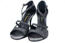 Milano dancing shoes has black and gray snake printed leather. You will dance 8 cm heel with comfort because of insole padding system.